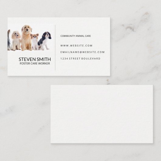 動物気に | ドギー | 健康気に名刺 名刺 (正面/裏面)