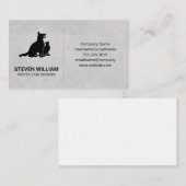 動物気に | 避難所 | ドッグキャットロゴ 名刺 (正面/裏面)