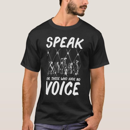 動物活動家救出動物保護権 Tシャツ (正面)