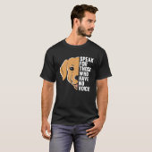 動物活動家救出動物保護権 Tシャツ (正面フル)