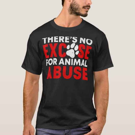 動物活動家救出動物保護権 Tシャツ (正面)