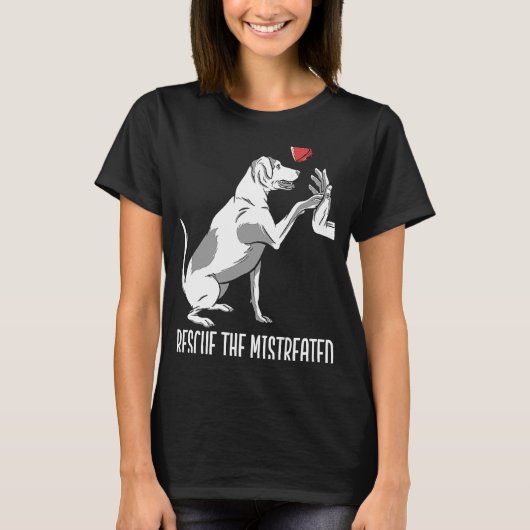 動物活動家救出動物保護権 Tシャツ (正面)