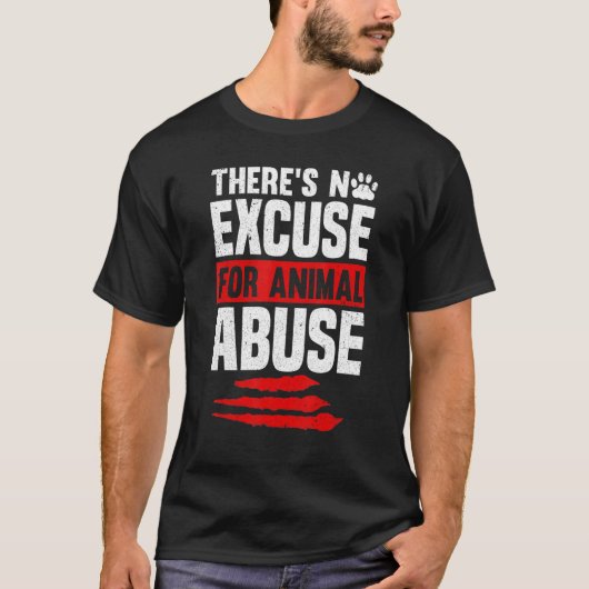 動物活動家救出動物保護権 Tシャツ (正面)