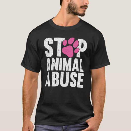 動物活動家救出動物保護権 Tシャツ (正面)