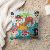 動物海賊 クッション (ブランケット)