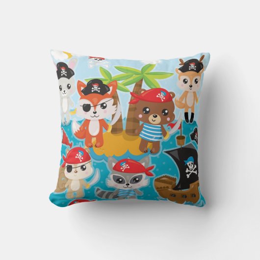 動物海賊 クッション (正面)