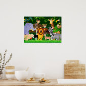 動物漫画 ポスター (キッチン)