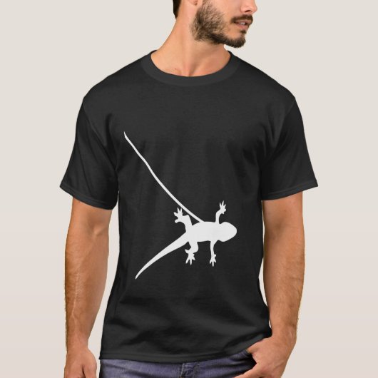 動物爬虫類動物カワイイのトカゲ Tシャツ (正面)