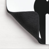 動物猫哺乳動物シルエット マウスパッド (コーナー)