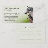 動物獣医アポイントメント 予約カード (正面/裏面)