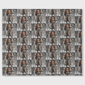 動物王国オートクチュールゼブラ ラッピングペーパー (フラット)