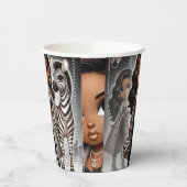 動物王国オートクチュールゼブラ 紙コップ (左)