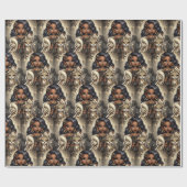 動物王国オートクチュールヒョウ ラッピングペーパー (フラット)