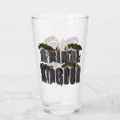 動物王国写真のロゴと野生動物 タンブラーグラス (裏面)