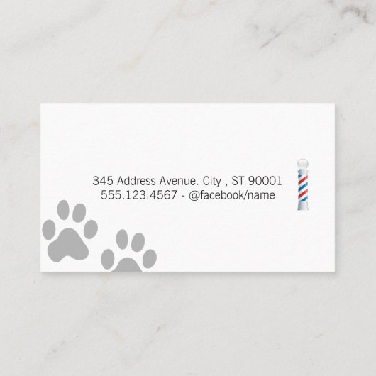 動物理容師 名刺 (裏面)