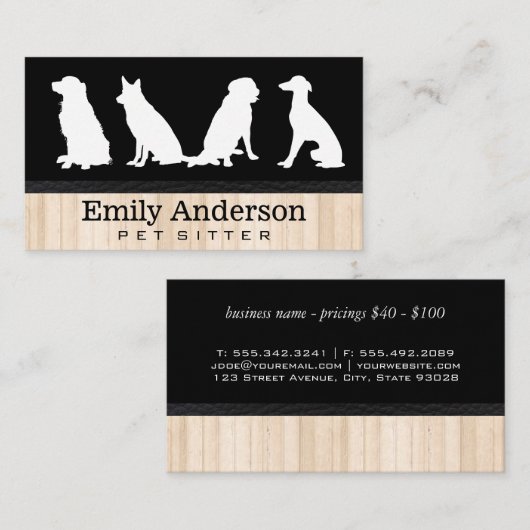 動物産業 名刺 (正面/裏面)