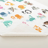 動物用のドードルアルファベット シェルパブランケット (3/4)