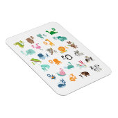 動物用のドードルアルファベット マグネット (右側)