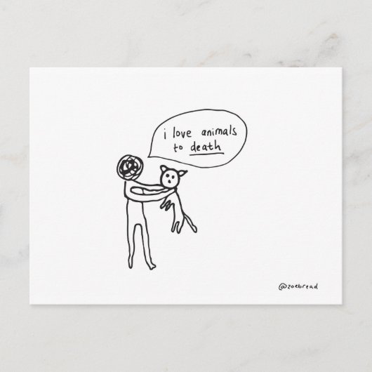 動物用はがき ポストカード (正面)