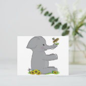 動物用アルファベット象 ポストカード (スタンド正面)