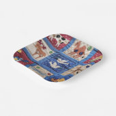 動物用キルトデザイン ペーパープレート (傾斜あり)