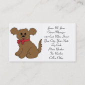 動物用ペットシッティング 名刺 (裏面)