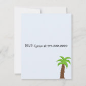 動物用帽子パーティー誕生日招待状 招待状 (裏面)