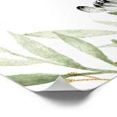 動物男女兼用の赤ちゃんシャワー歓迎サイン ポスター (角)