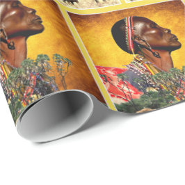 動物界を見張って ラッピングペーパー