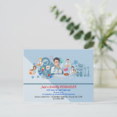 動物病院の予約リマインダー ポストカード (スタンド正面)