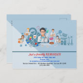 動物病院の予約リマインダー ポストカード (正面/裏面)