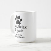 動物病院の待合室マグカップ コーヒーマグカップ (正面左)