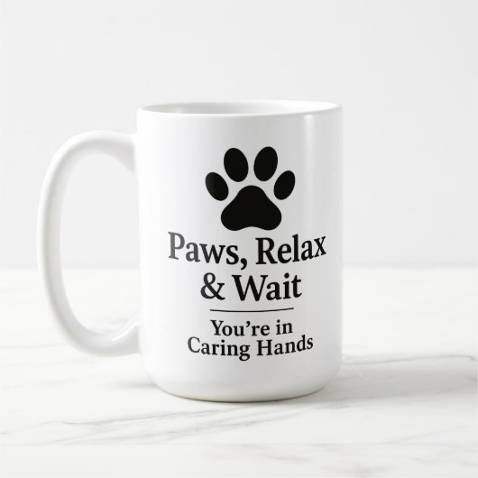 動物病院の待合室マグカップ コーヒーマグカップ (左)