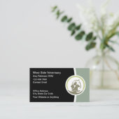 動物病院の獣医の名刺 名刺 (スタンド正面)