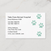 動物病院の獣医アポイントメントカード 予約カード (正面)