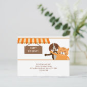 動物病院の誕生日ポストカード ポストカード (スタンド正面)