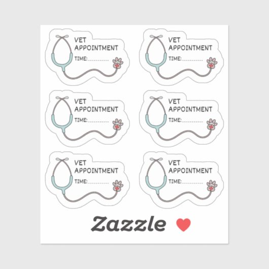 動物病院予約 ペット健康リマインダー Bujo プランナー シール (シート)