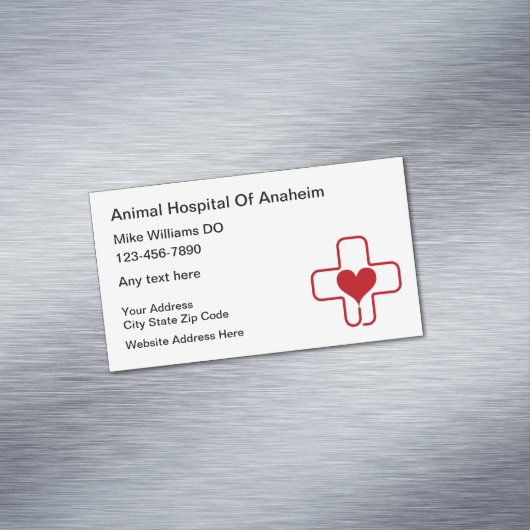 動物病院磁気名刺 マグネット名刺 (インサイチュ)
