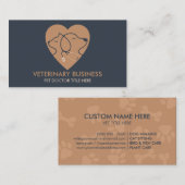 動物病院 ペットドクター 動物健康 名刺 (正面/裏面)