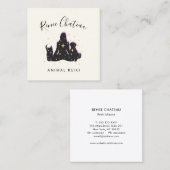 動物癒しペット霊気名刺 スクエア名刺 (正面/裏面)