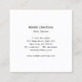 動物癒しペット霊気名刺 スクエア名刺 (裏面)