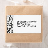 動物白黒パターストライプンモダンゼブラ ラベル (インサイチュ)