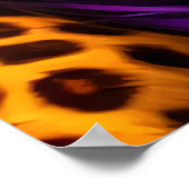 動物相のクール若いチーター | AI Art ポスター (角)