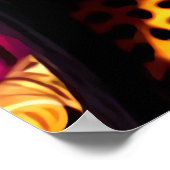 動物相の女の子チーターのポートレート | AI Art ポスター (角)