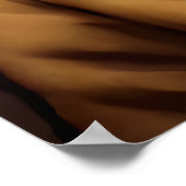 動物相の若い女性の黒毛狐の耳 | AI Art ポスター (角)