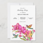 動物相ミニマル誕生日 招待状 (正面)