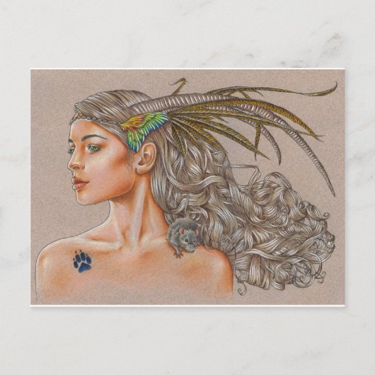 「動物相」のはがき ポストカード (正面)