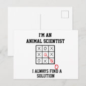 動物科学者です、いつだって解決策は見つかります ポストカード (正面/裏面)