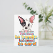 動物笑わされる葉書 – おもしろい Pet Umous 2025 ポストカード (スタンド正面)