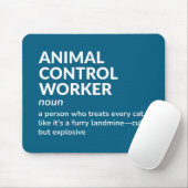 動物笑わされる駆除労働者の意味 マウスパッド (マウス)